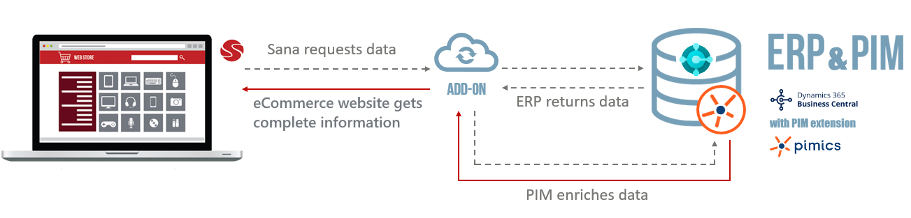 How the Pimics-Sana integration works