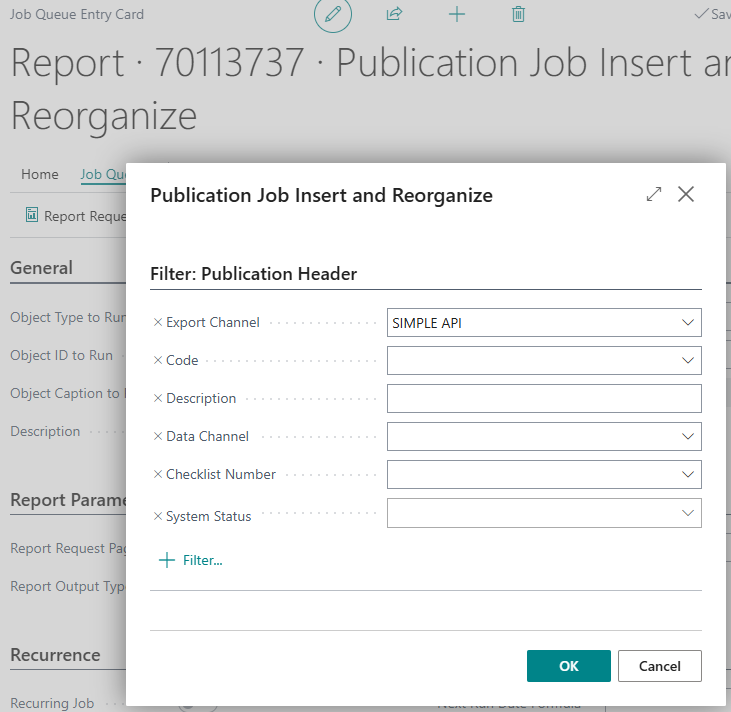 Publication Update by Job v10 report request page 1