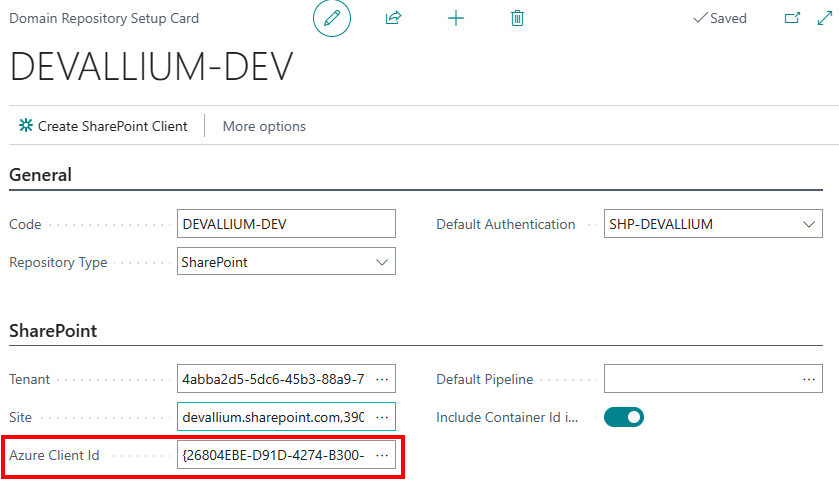 Domain Repository Setup Card